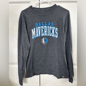 Fanatics Dallas Mavericks Unisex Kids XL Gray Long Sleeve Shirt